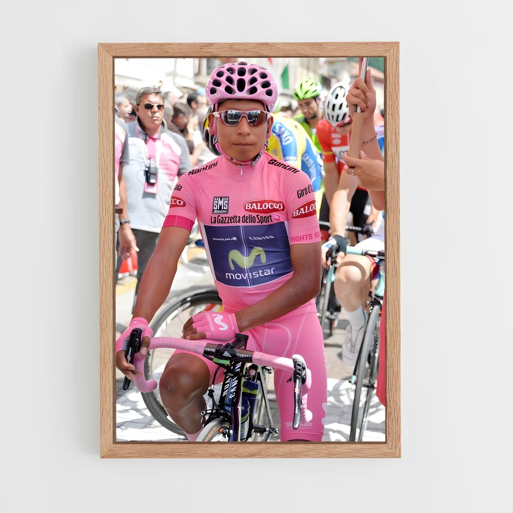 Poster Pédalée en Rose – affiche Cyclisme (vue 4)